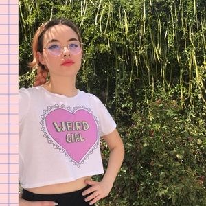 Weird girl 👧  crop top